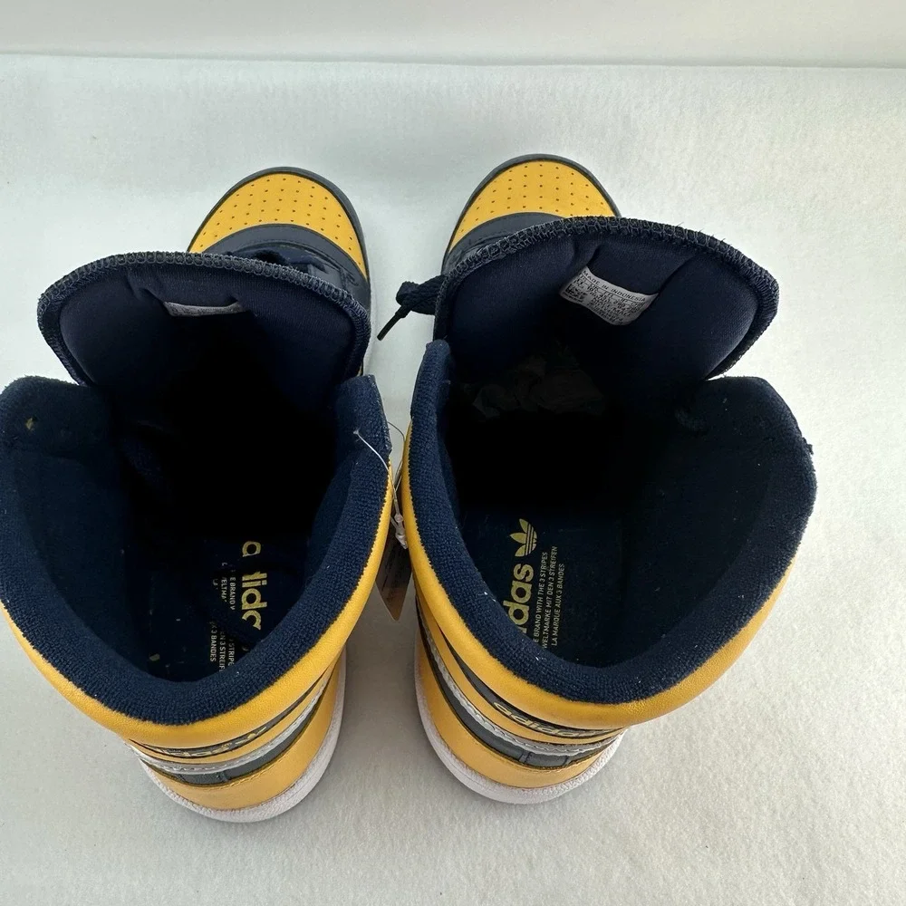 adidas Top Ten RB FV4926 Men's Size 11 Navy Yellow High Top Sneakers New